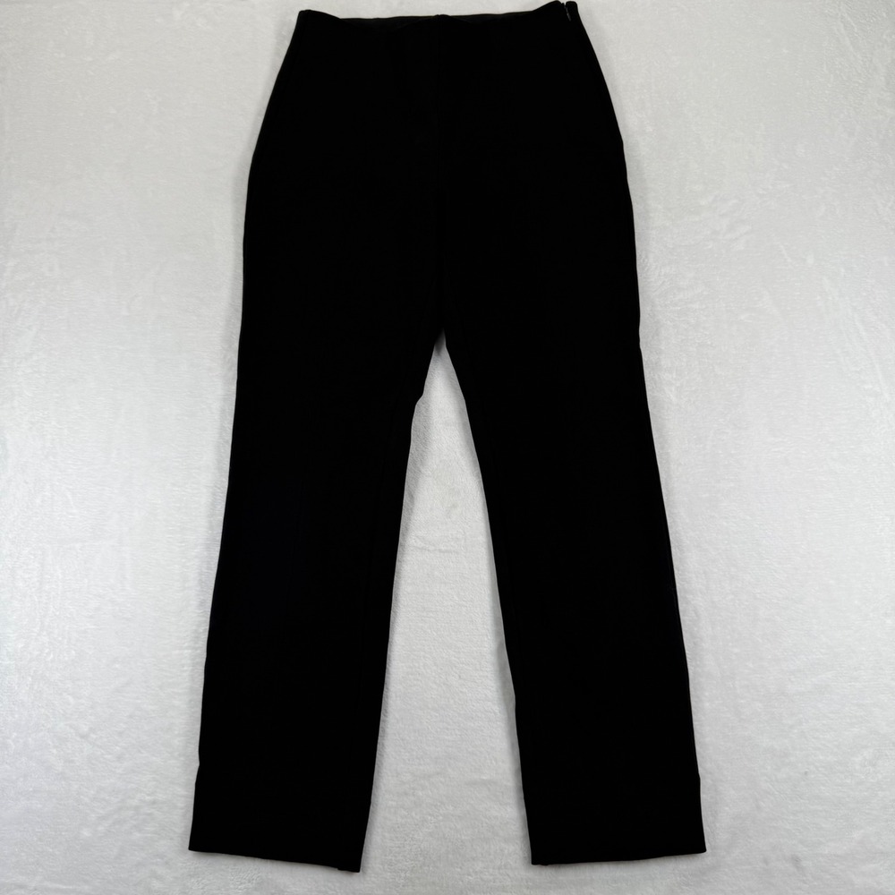 Quince Womens Black Slim Leg Front Seam Stretch Trousers Dress Pants Sz M